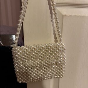 Elegant Pearl Beaded Handbag